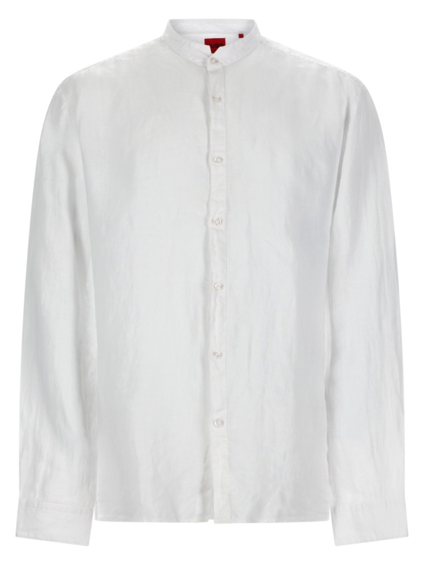 White Regular Solid Shirt