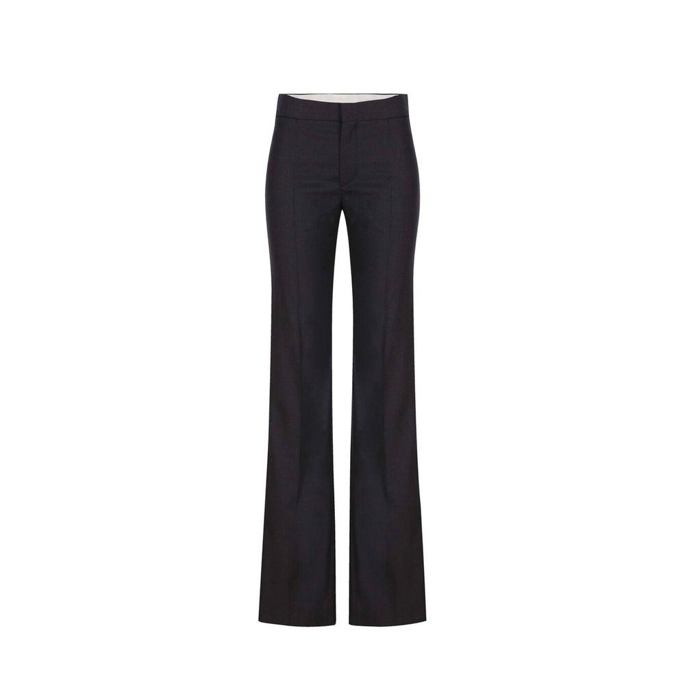Wool-Cashmere Trousers — Gray