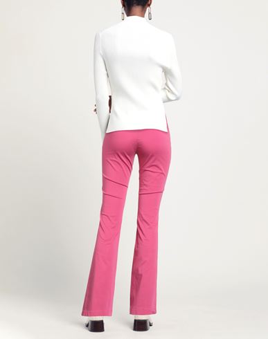 Woman Pants Fuchsia Size 4 Polyester, Elastic fibres