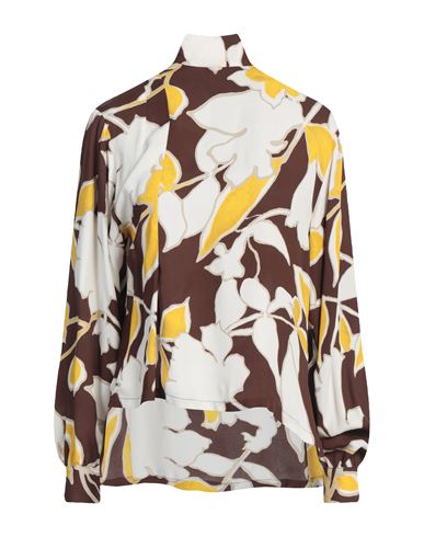 Malìparmi Woman Top Brown Size 8 Viscose