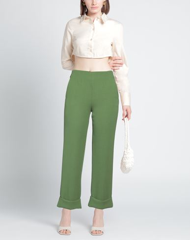 Woman Pants Green Size 4 Wool