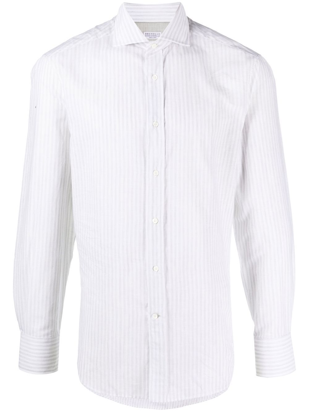 Long-sleeve striped shirt - Grey