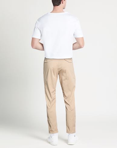 Man Pants Beige Size 40 Cotton, Elastane