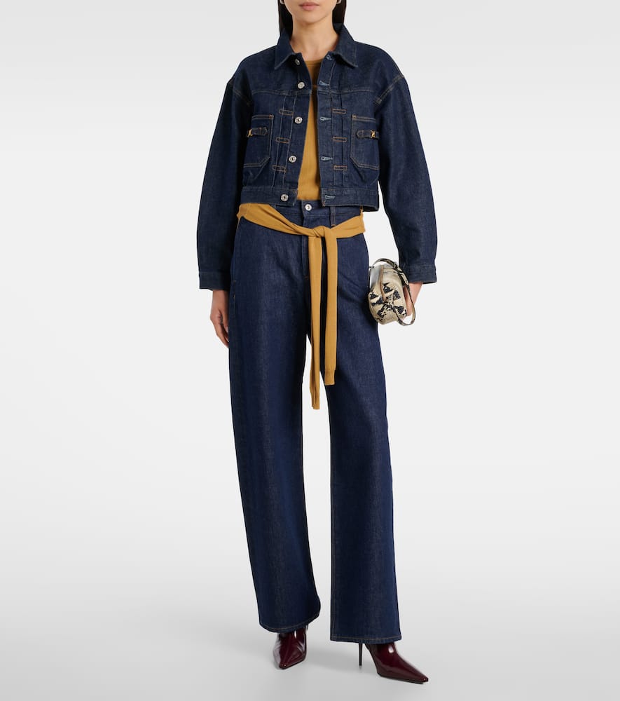 Alma cropped denim jacket