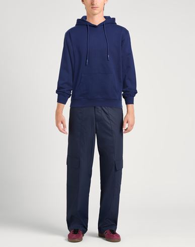 Man Sweatshirt Blue Size M Cotton