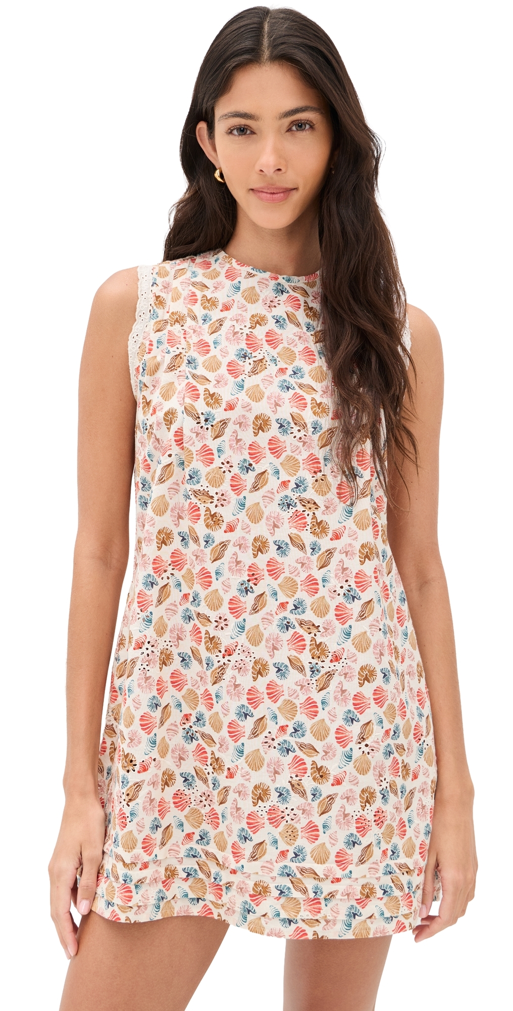 Poppy Dress Bright Shell Print
