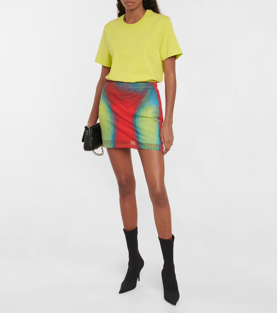 X Jean Paul Gaultier printed miniskirt