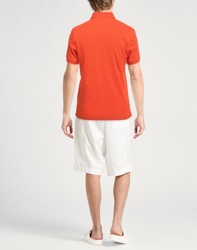 La Martina Man Polo shirt Orange Size 4XL Cotton