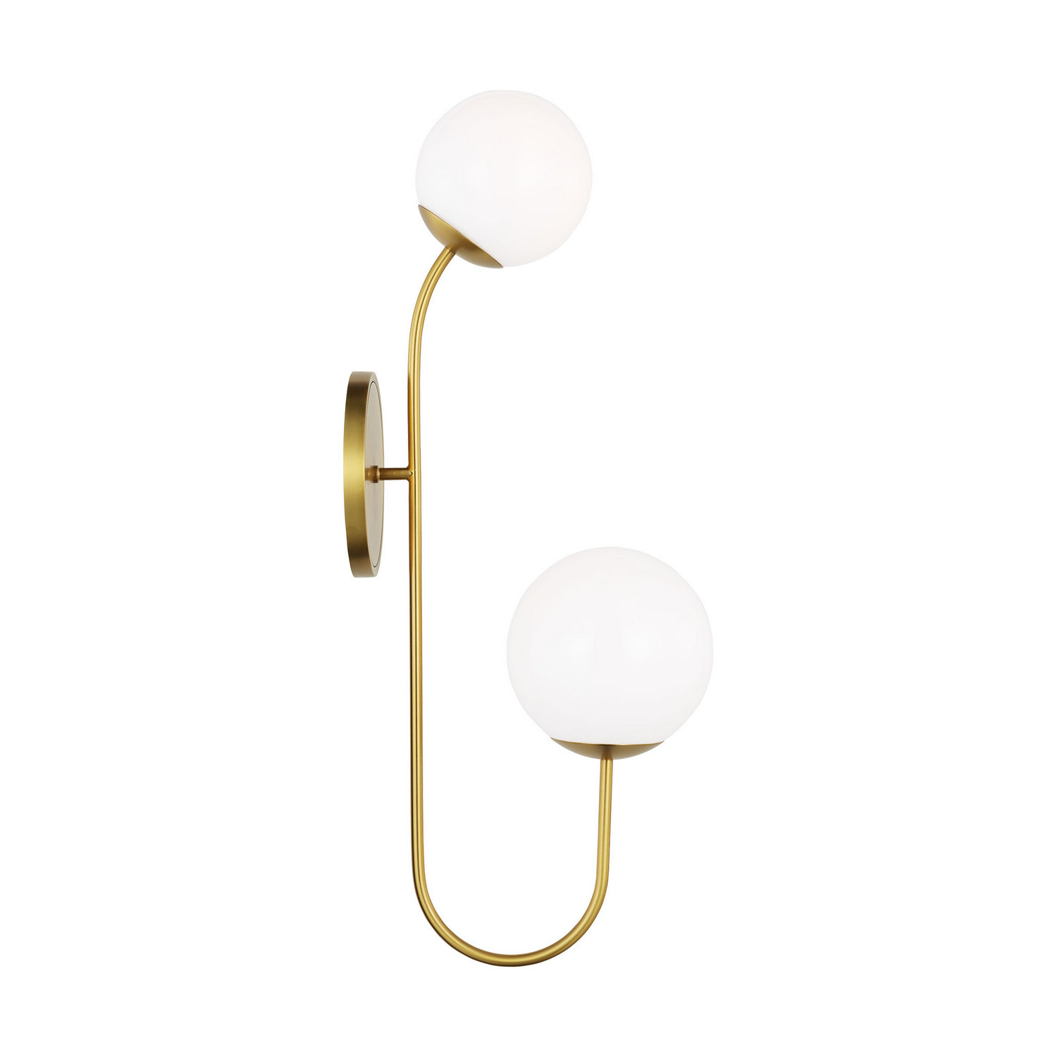 Burnished Brass LED Wall Sconce from the Noemie Collection