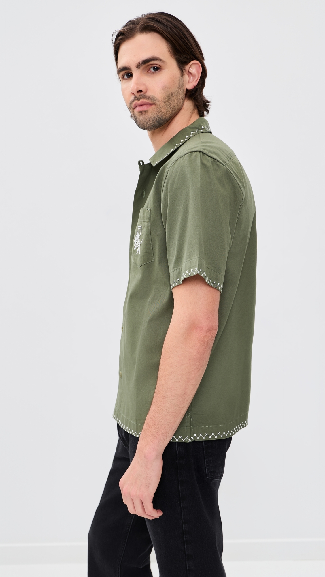 Border Shirt Olive
