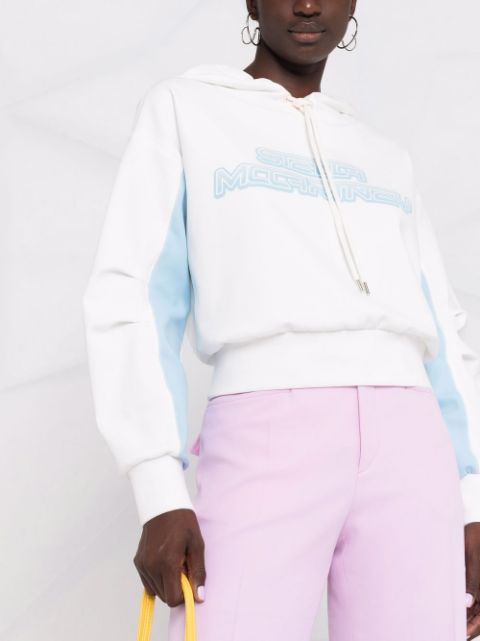 Logo-print cotton-jersey hoodie