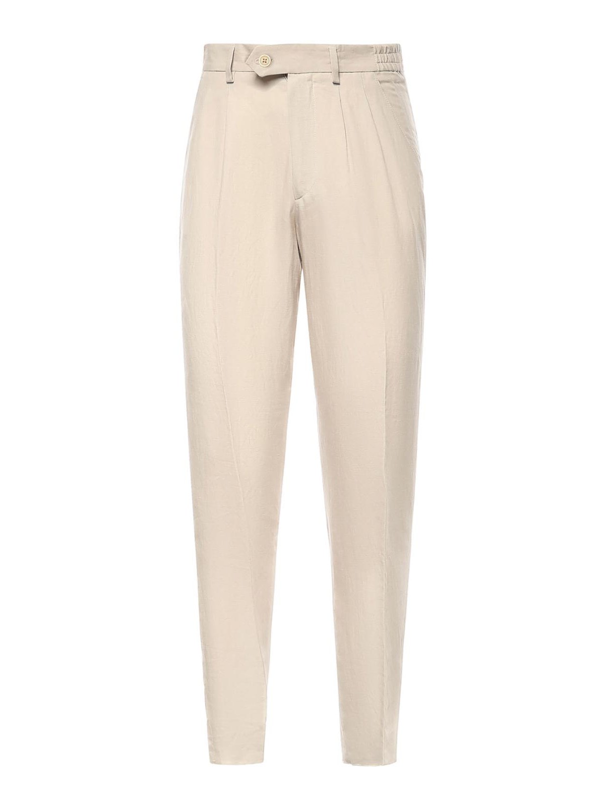 Lyocell And Linen Trousers