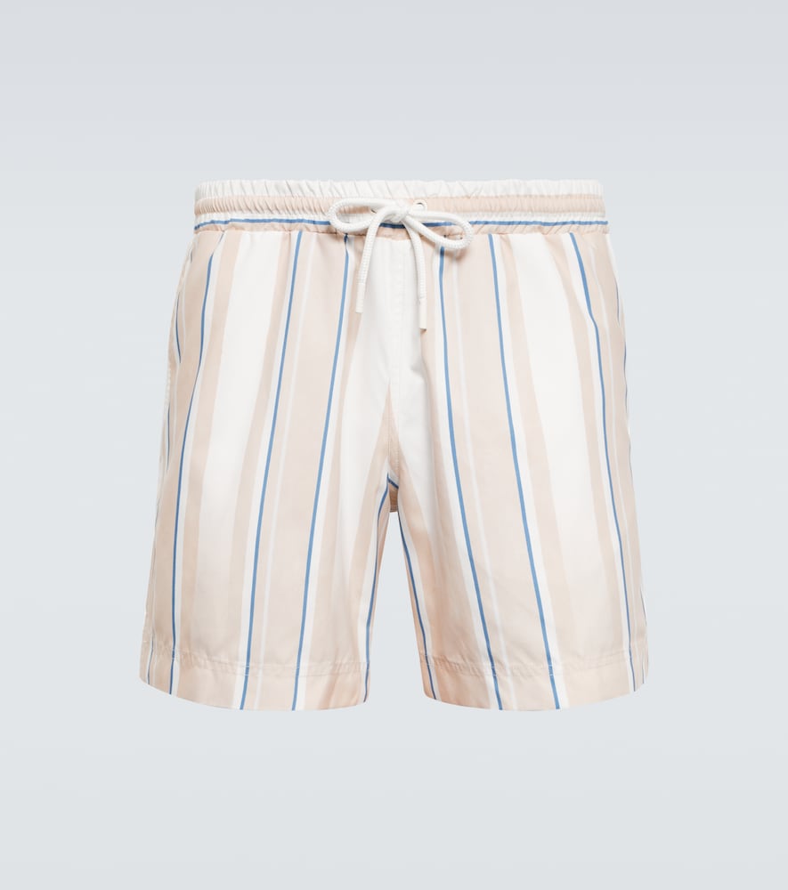 Commas Striped swim shorts