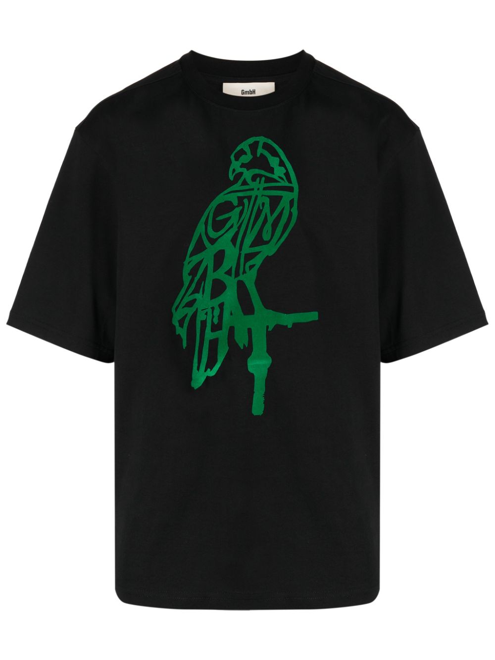 Graphic-print organic cotton T-shirt - Black