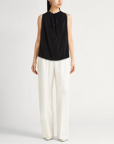 Woman Top Black Size 6 Silk