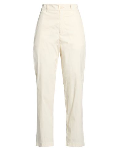 Woman Pants Cream Size 1 Cotton, Polyamide