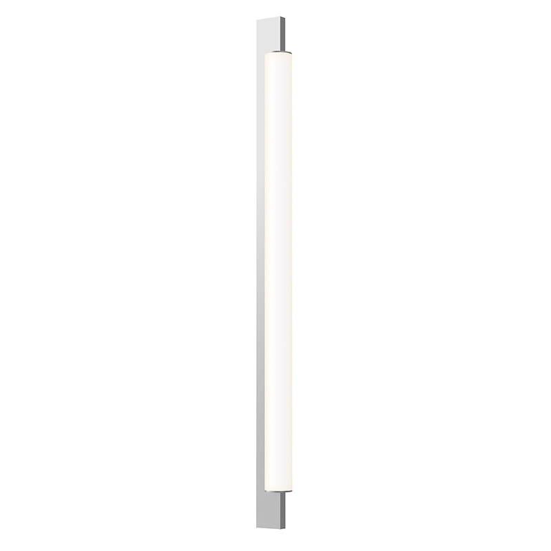 Bright Satin Aluminum LED Bath Bar from the Keel Collection