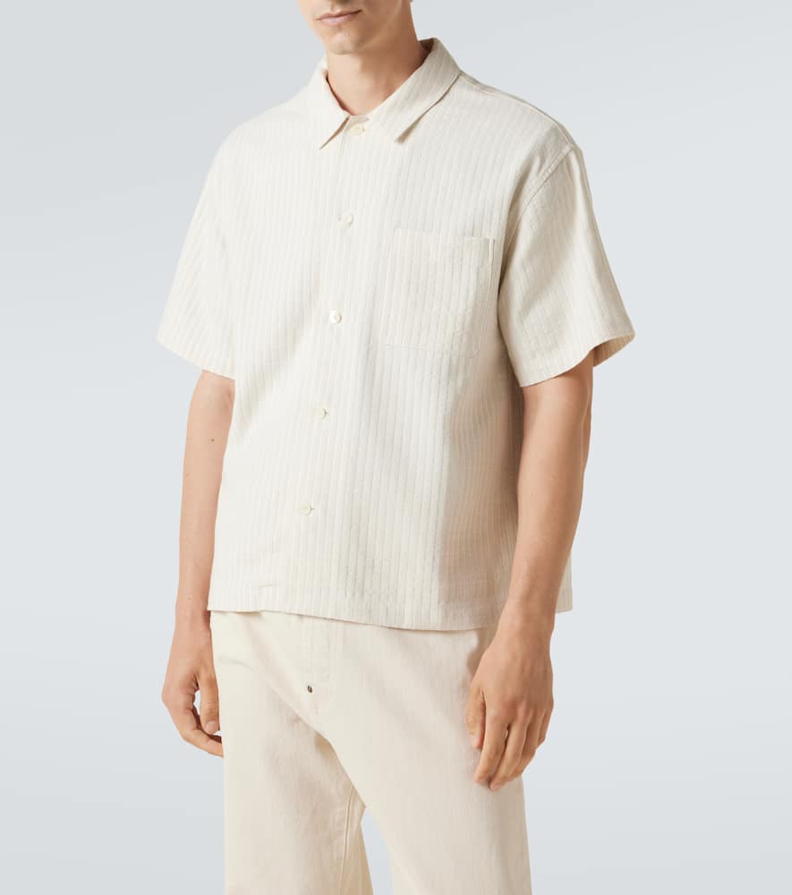Striped bowling shirt