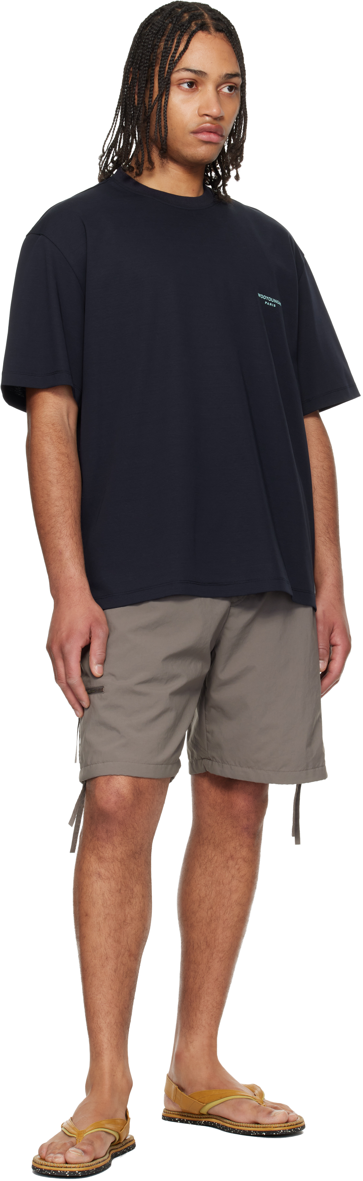 Navy Tuft Embroidered Back Logo T-shirt