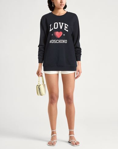 Woman Sweatshirt Midnight blue Size XL Cotton, Polyester