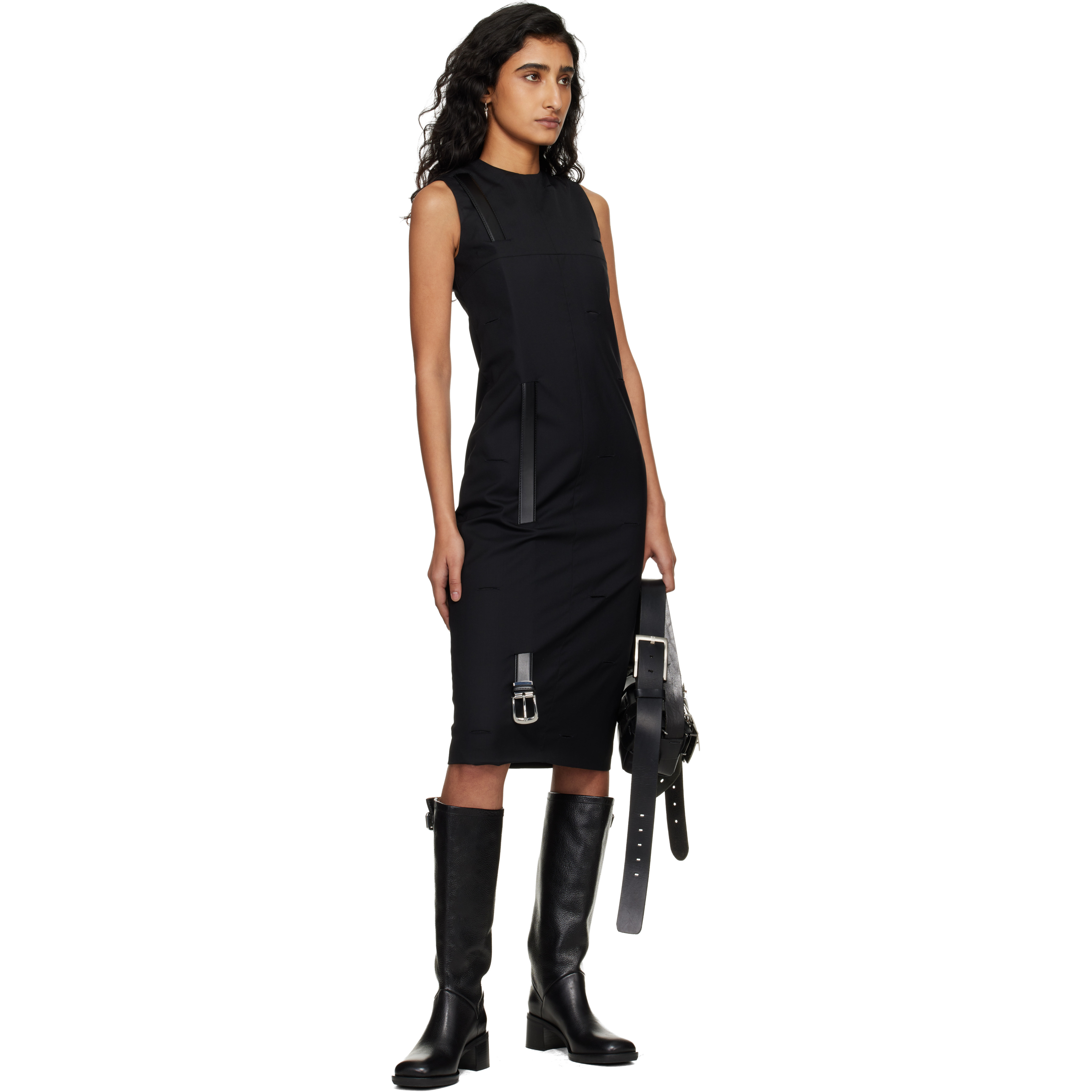 Black Holy Midi Dress