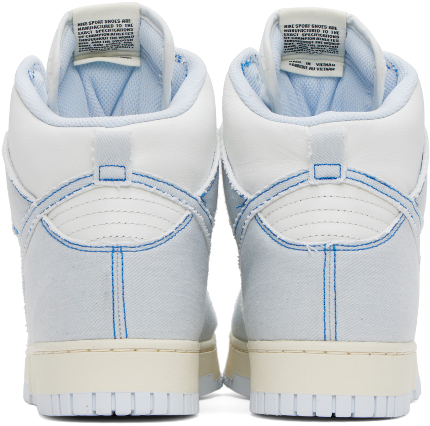 Blue & White Dunk High 85 Sneakers