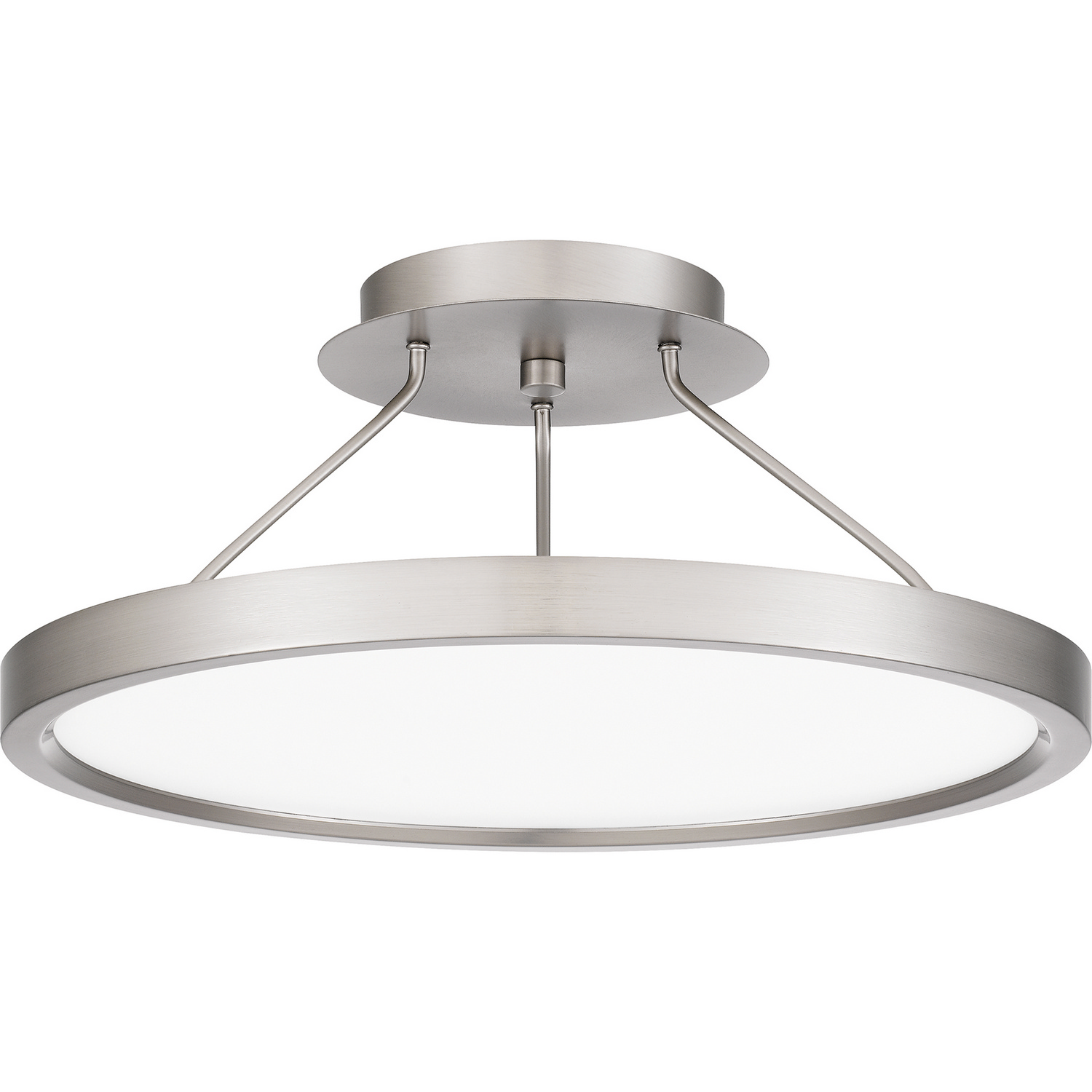 Outskirts LED Semi-Flush Mount in Brushed Nicke