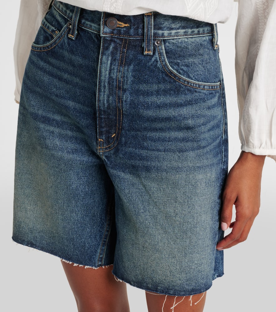 Russel mid-rise denim shorts