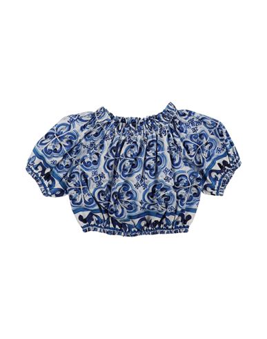 Kid Girl Top Blue Size 6 Cotton