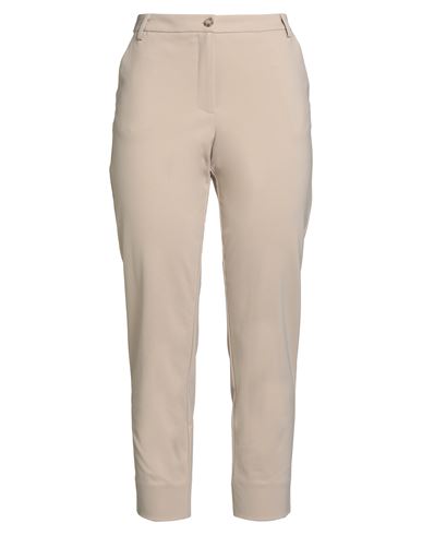 Woman Pants Beige Size L Cotton, Polyamide, Elastane