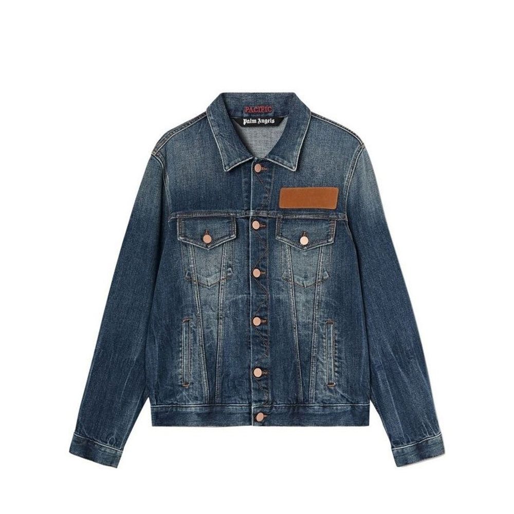 Cotton Denim Jacket — Blue