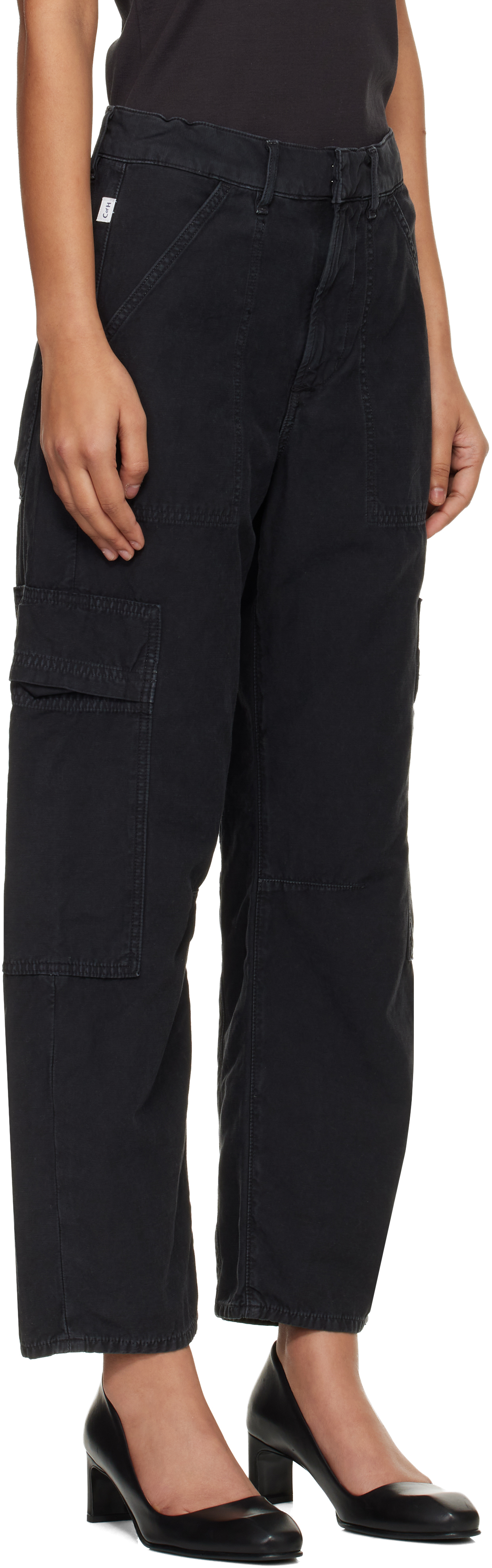 Black Marcelle Cargo Pants