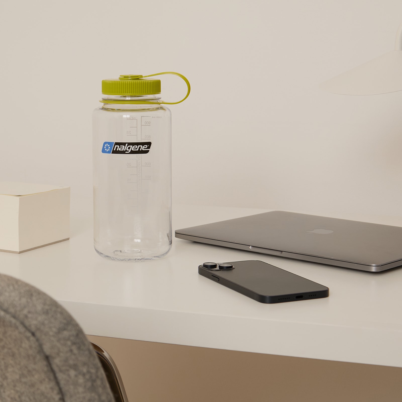 Wide Mouth Tritan Sustain Water Bottle Clear/Green 1L