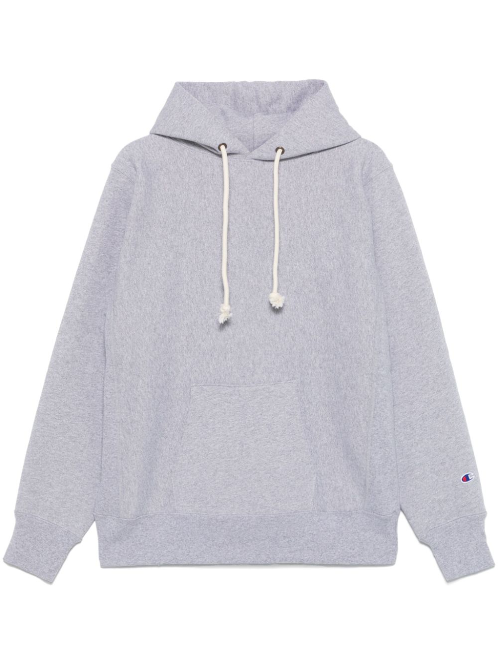 Logo-embroidered hoodie - Grey