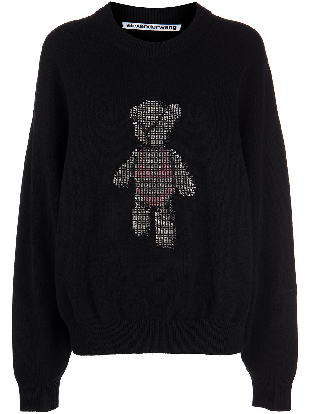 Beiress crystal-embellished wool jumper - Black