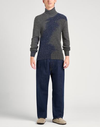 Man Turtleneck Grey Size 38 Baby alpaca wool, Polyamide, Wool