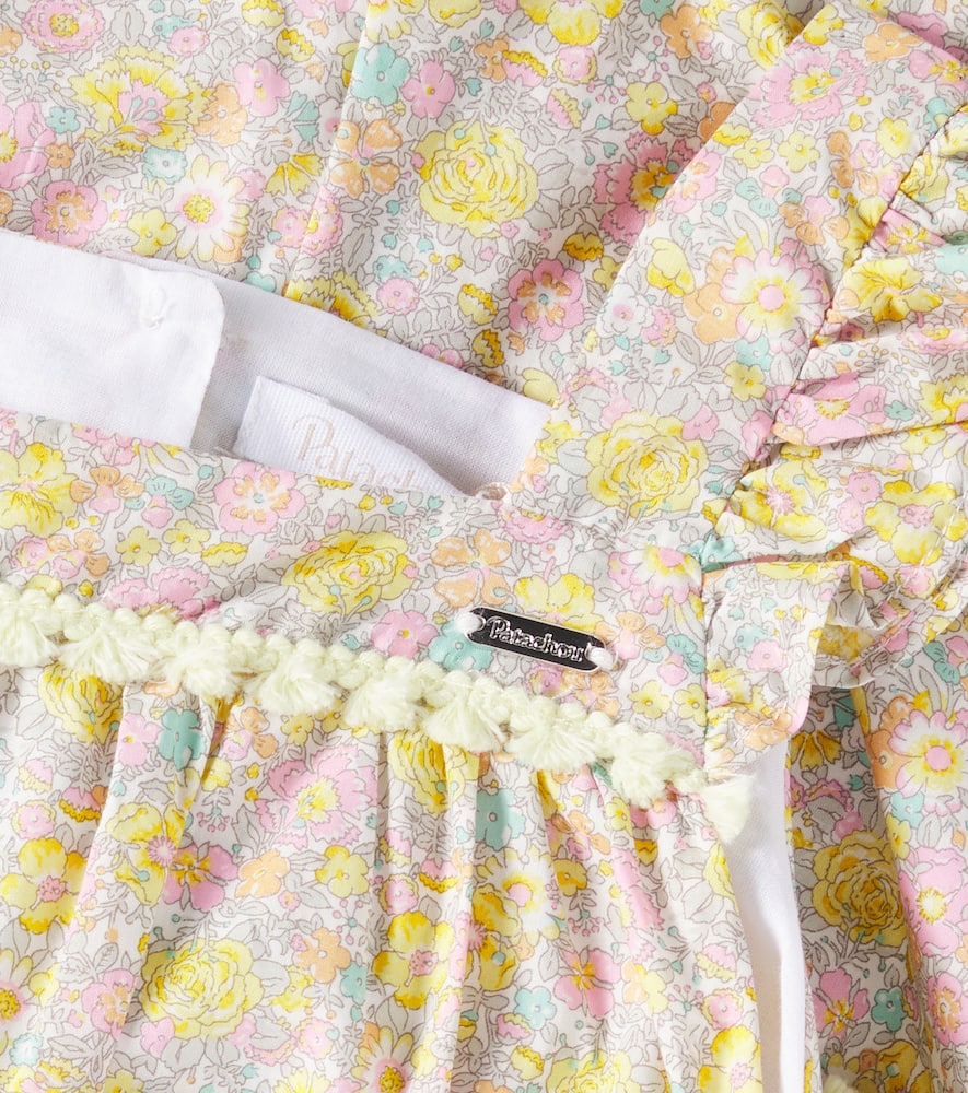 Patachou Floral cotton poplin romper