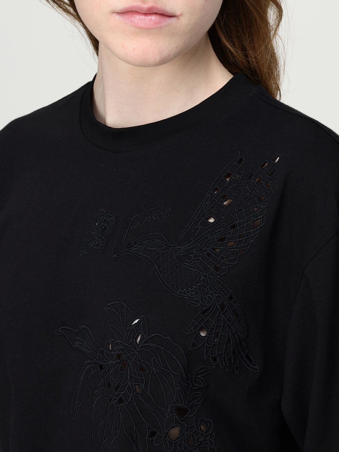 TWINSET embroidered T-shirt - Black