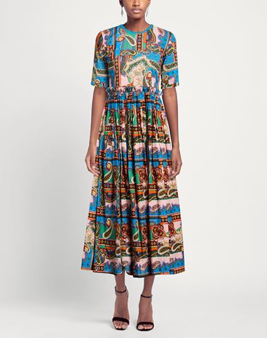 Woman Maxi dress Azure Size L Cotton