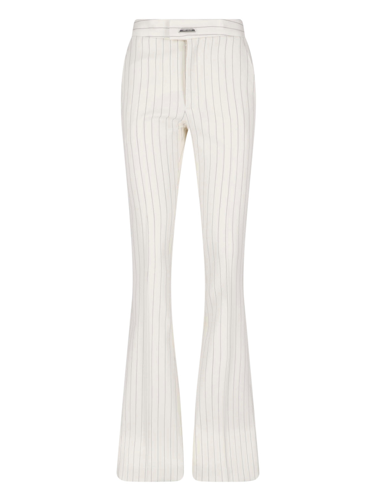 Tailored Stretch Virgin Wool Trousers for Women