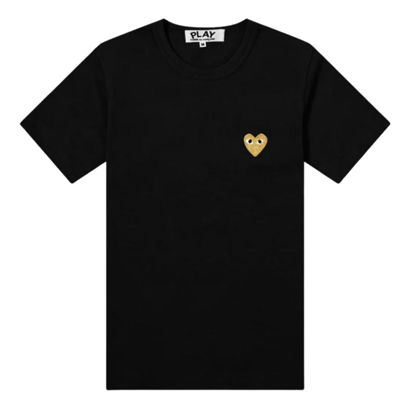 SS25 Gold Heart T-Shirt 'Black'