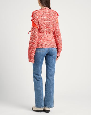 Aviù Woman Cardigan Orange Size 6 Virgin Wool, Acrylic, Polyamide, Mohair wool