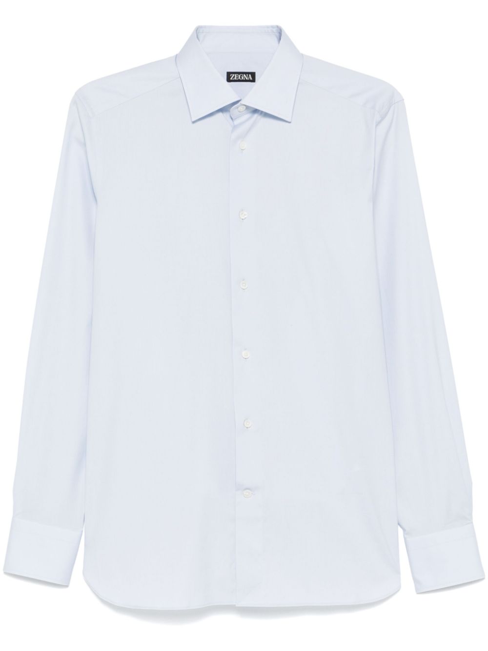 Cutaway-collar shirt - Blue
