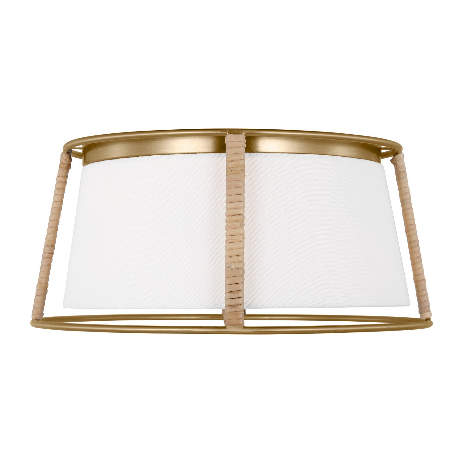 Cortes 2-Light Flushmount Ceiling Light in Satin Bra
