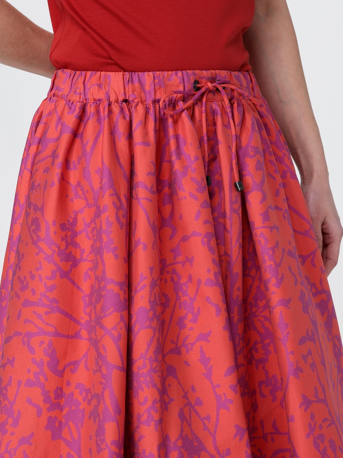 Skirt Woman color Coral
