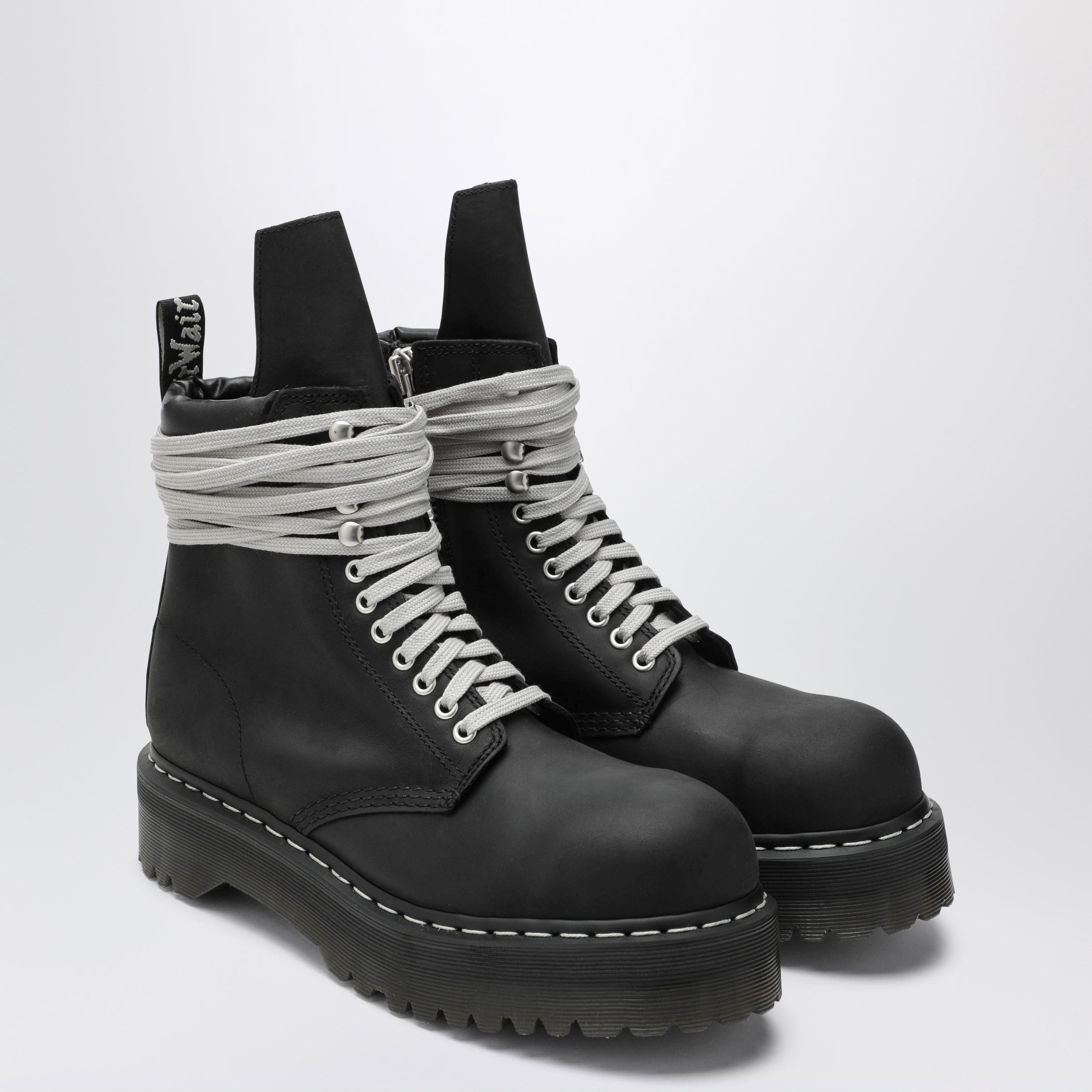 Black Quad Sole Steel Toe boots