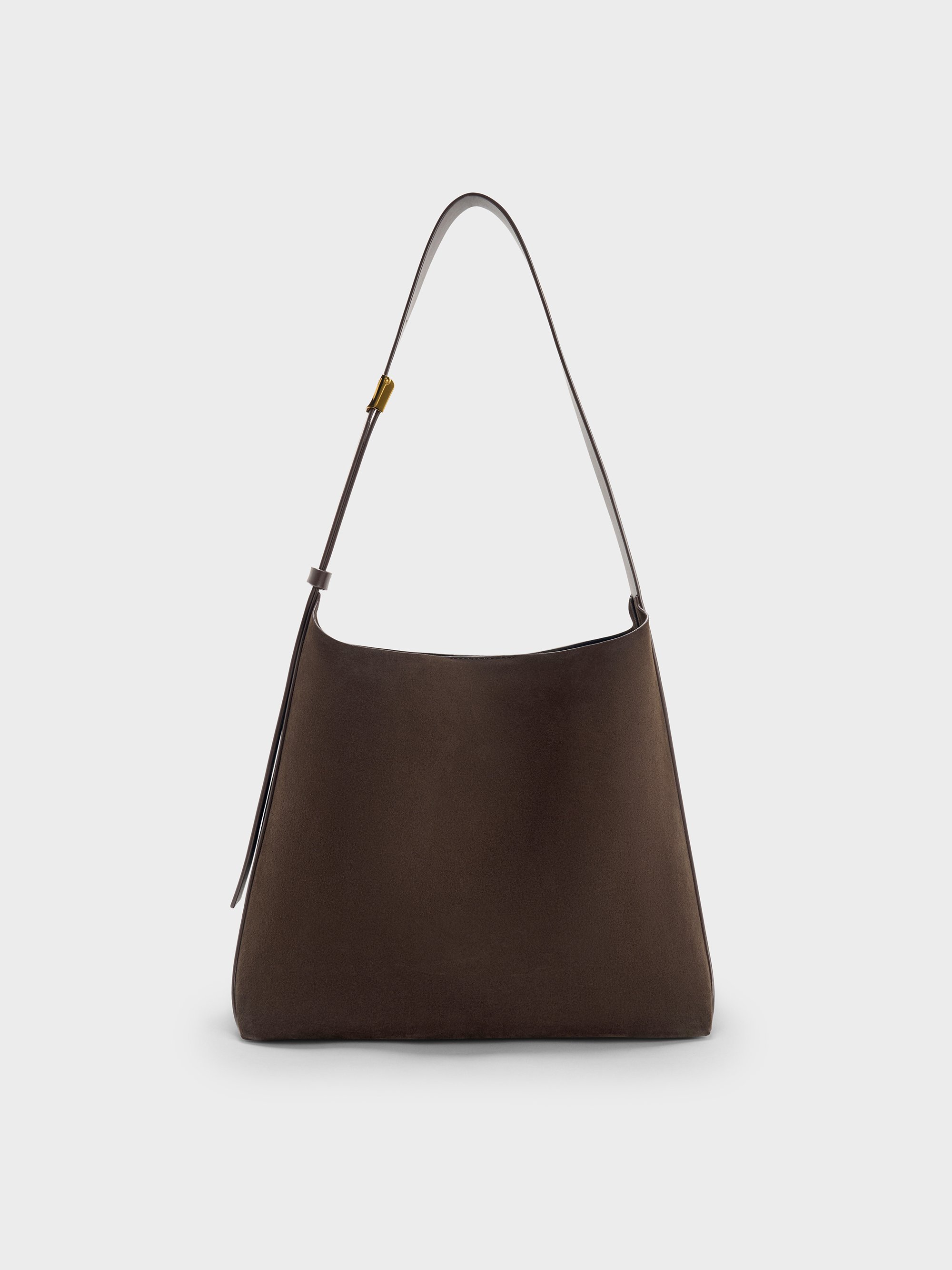 Charles & Keith - Edna Recycled Suede Hobo Bag