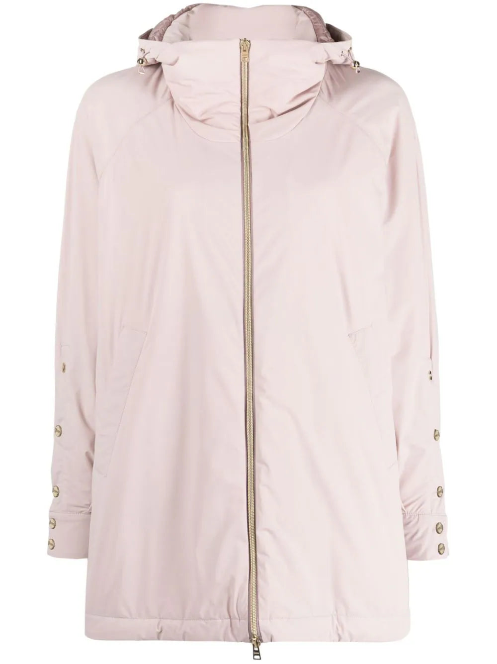 Quilted Hooded Coat — Pink