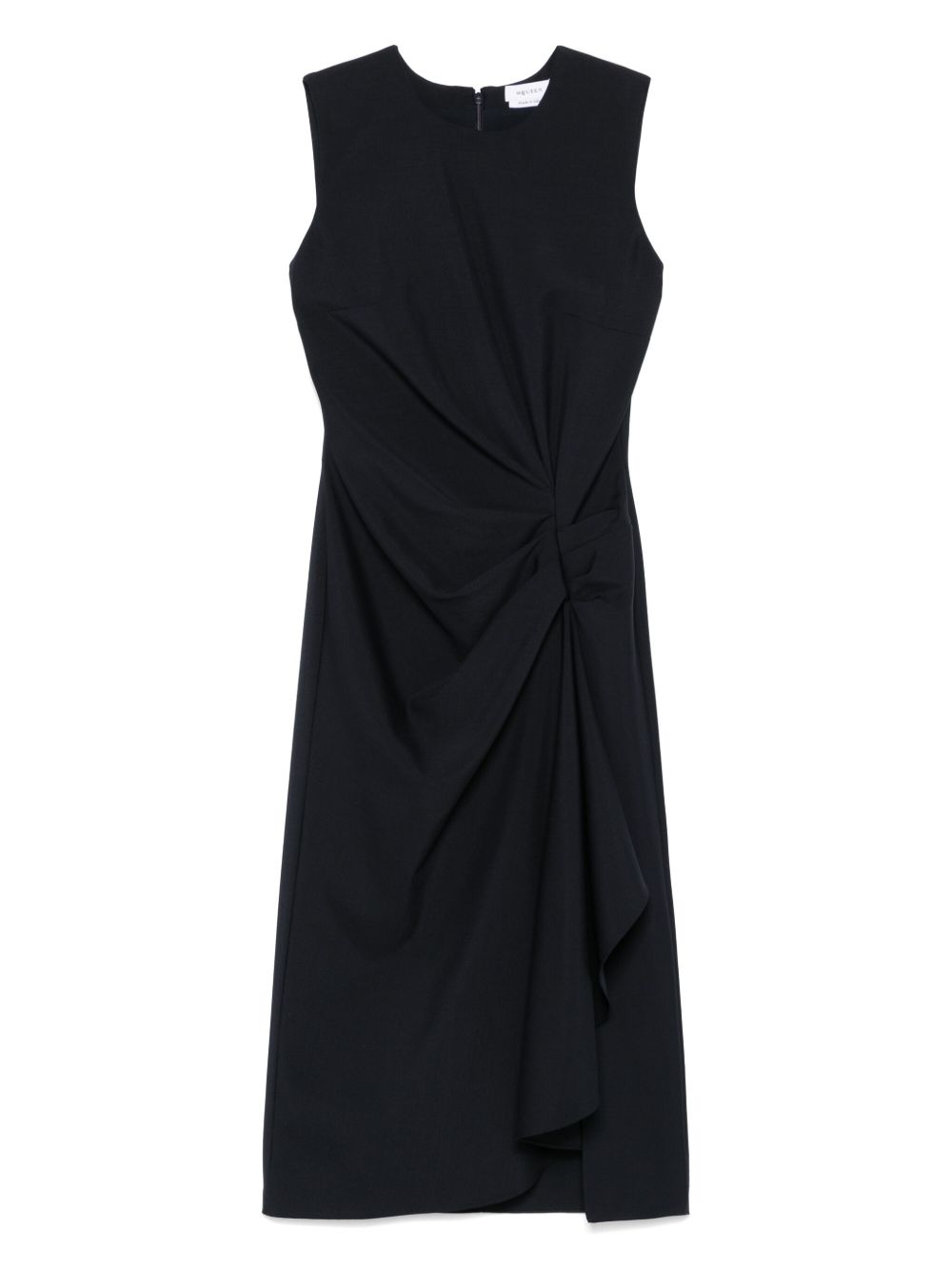 Alexander McQueen draped midi dress - Blue