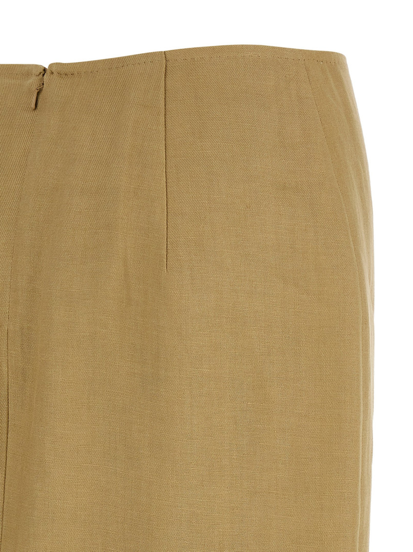 Mxsveranda Linen Midi Skirt